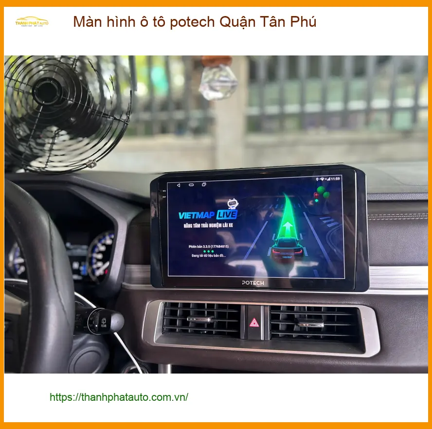 Nơi Lắp Màn Hình Android Ô Tô hình ô tô potech Quận Tân Phú - Giá Tốt TPHCM