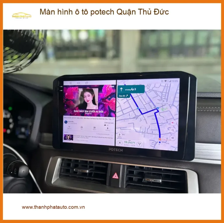 Địa Chỉ Lắp Màn Hình Android Ô Tô hình ô tô potech Quận Thủ Đức - Lắp Đặt Uy Tín TPHCM