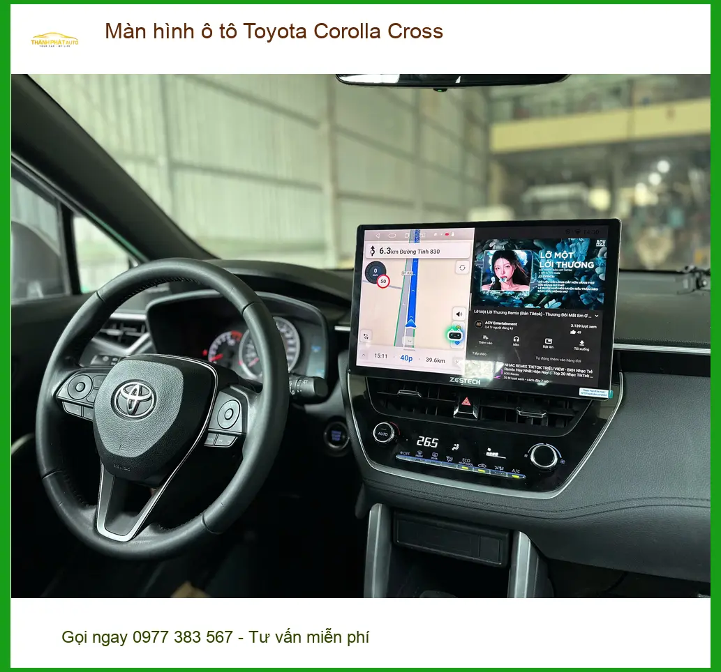 Anh Quang lắp màn hình ô tô Toyota Corolla Cross Quận 12 để có nhiều tiện ích hơn ảnh thực tế 2