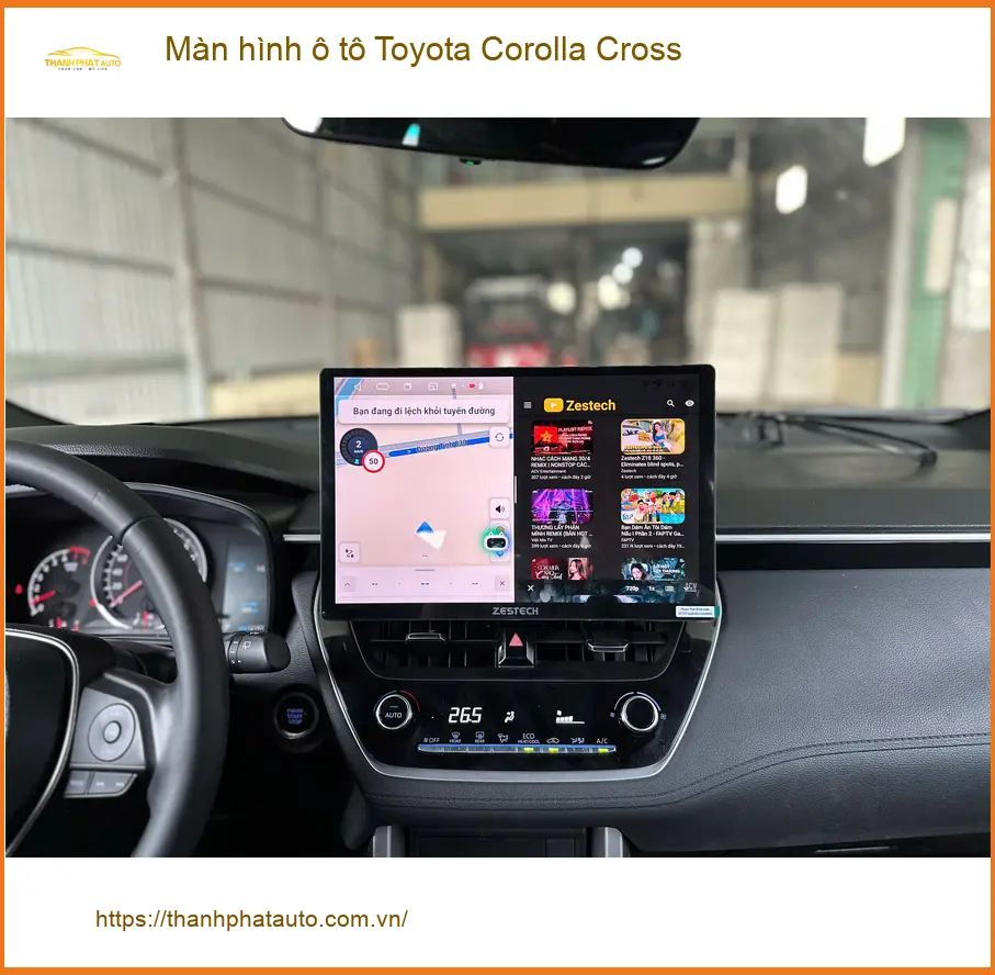Anh Dũng thay màn hình ô tô Toyota Corolla Cross ở Quận 2 vì màn zin lỗi