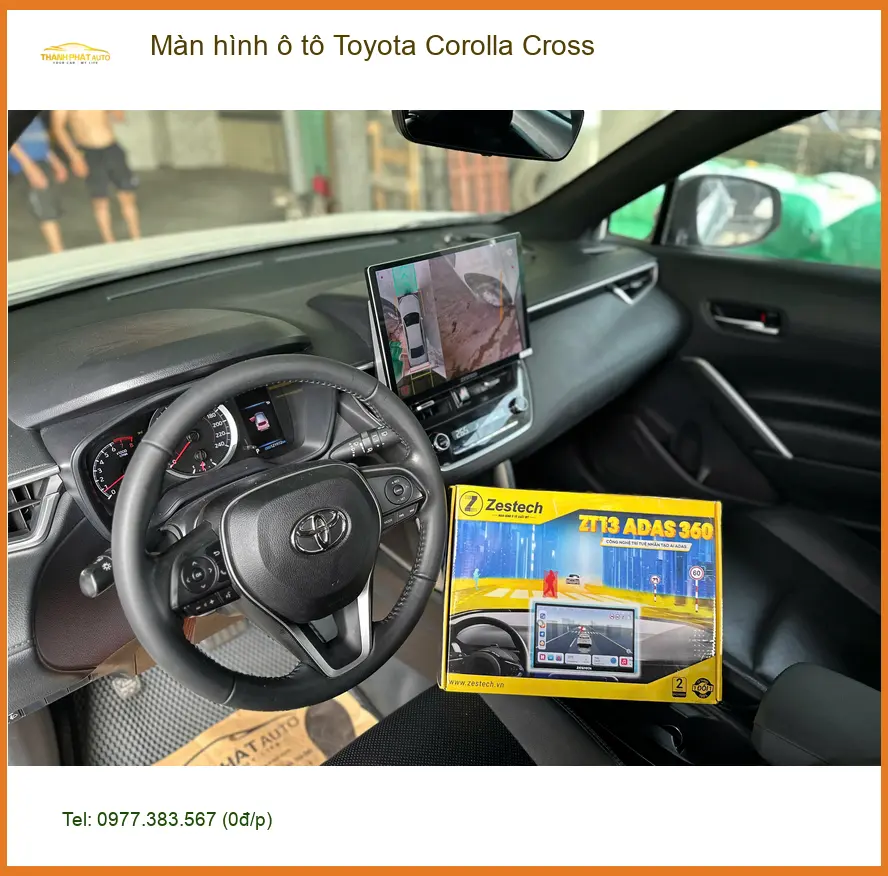 Anh Dũng thay màn hình ô tô Toyota Corolla Cross ở Quận 2 vì màn zin lỗi ảnh thực tế 3
