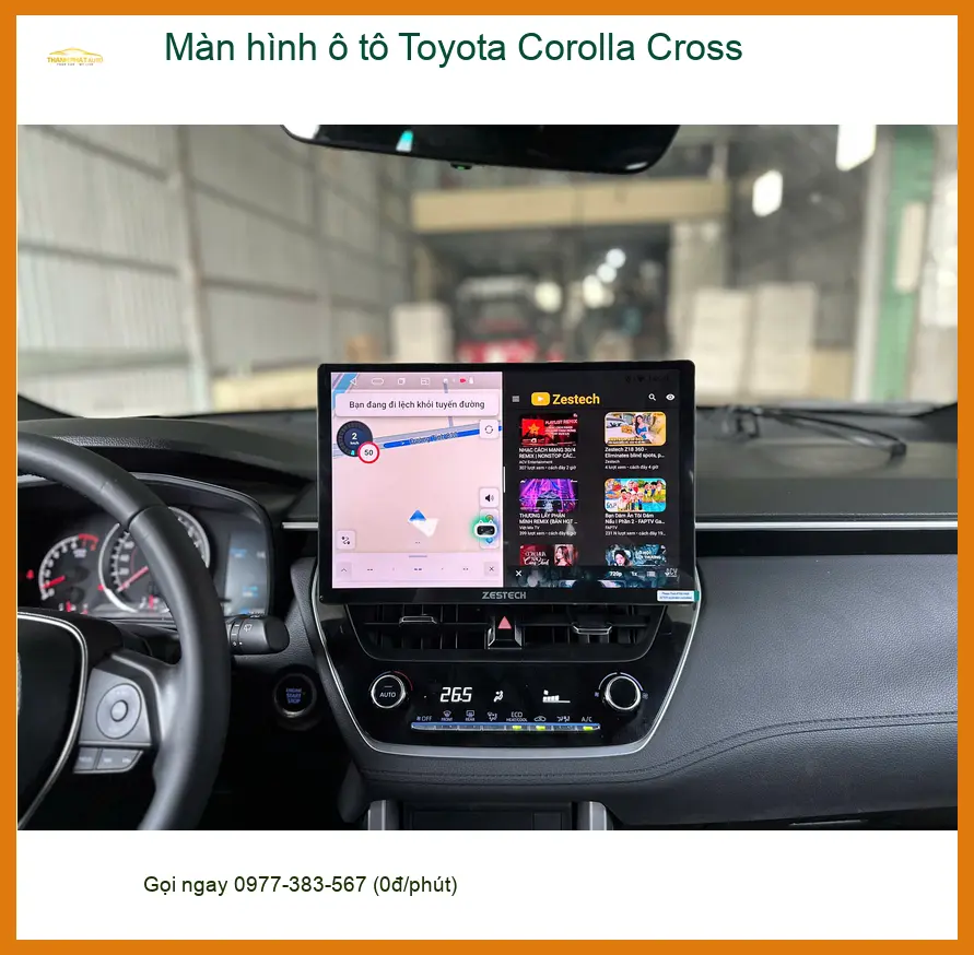 Anh Dũng Nâng Cấp Màn Hình Android Toyota Corolla Cross tại Củ Chi ảnh thực tế 3