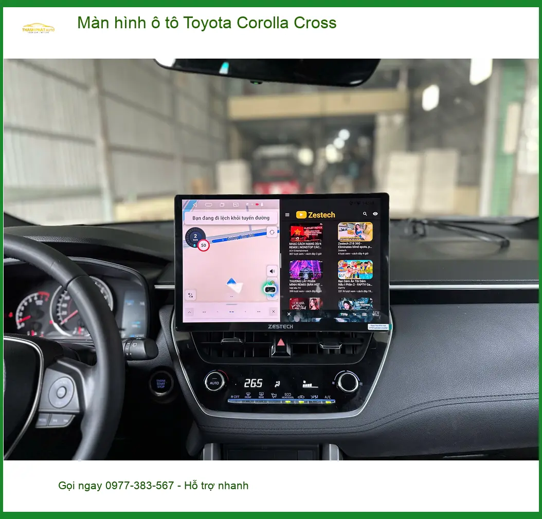 Chú Long Lắp Màn Hình Ô Tô Toyota Corolla Cross Tại Nhà Bè Vì Muốn Nâng Cấp Tính Năng ảnh thực tế 2