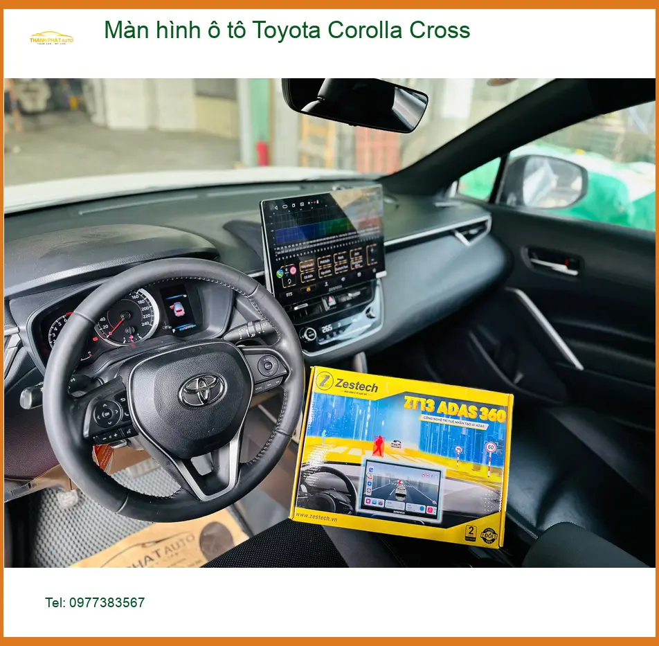 Chú Long Lắp Màn Hình Ô Tô Toyota Corolla Cross Tại Nhà Bè Vì Muốn Nâng Cấp Tính Năng ảnh thực tế 4