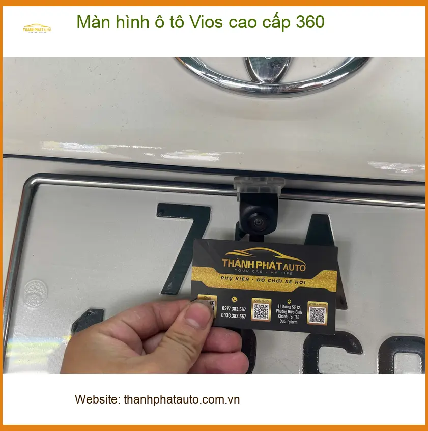 Anh Tấn lắp Màn hình ô tô Vios cao cấp 360 tại Hóc Môn để quan sát dễ dàng hơn ảnh thực tế 2