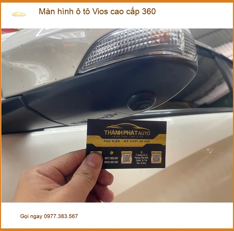 Anh Tấn lắp Màn hình ô tô Vios cao cấp 360 tại Hóc Môn để quan sát dễ dàng hơn ảnh thực tế 3