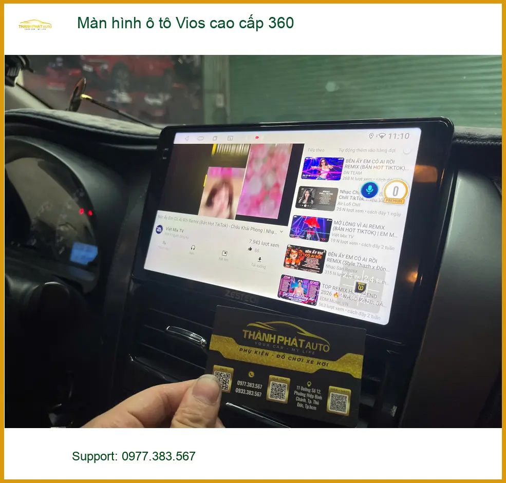 Anh Thành lắp màn hình 360 Vios cao cấp ở Nhà Bè để quan sát tiện lợi ảnh thực tế 2