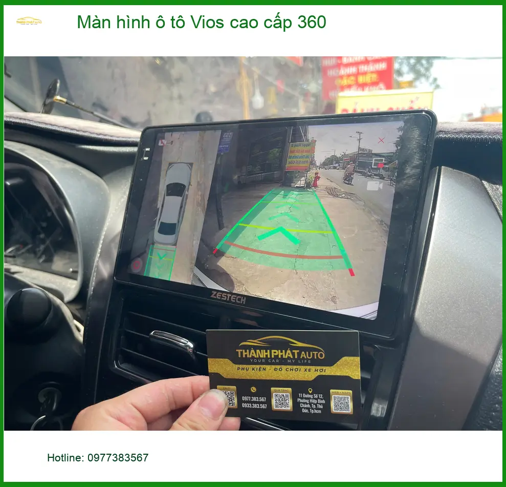 Anh Quang lắp màn hình 360 cho Toyota Vios tại Quận 10 để quan sát toàn diện ảnh thực tế 4