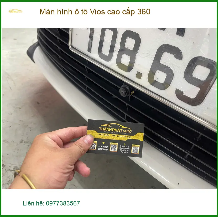 Chú Minh lắp màn hình ô tô Vios cao cấp 360 ở Quận Tân Bình ảnh thực tế 4