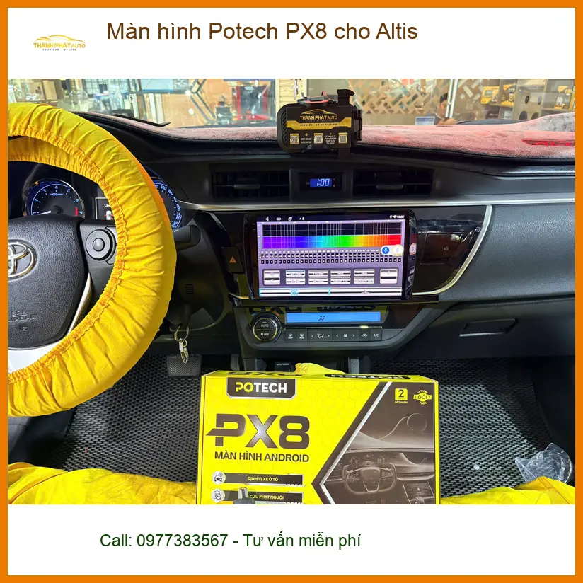 Anh Bách lắp màn hình Potech PX8 cho Altis tại Quận Bình Thạnh để nâng tầm trải nghiệm ảnh thực tế 4