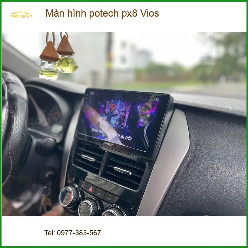 Anh Hoàng Nam lắp màn hình Potech PX8 cho Vios tại Quận 2 để nâng tầm trải nghiệm lái ảnh thực tế 2