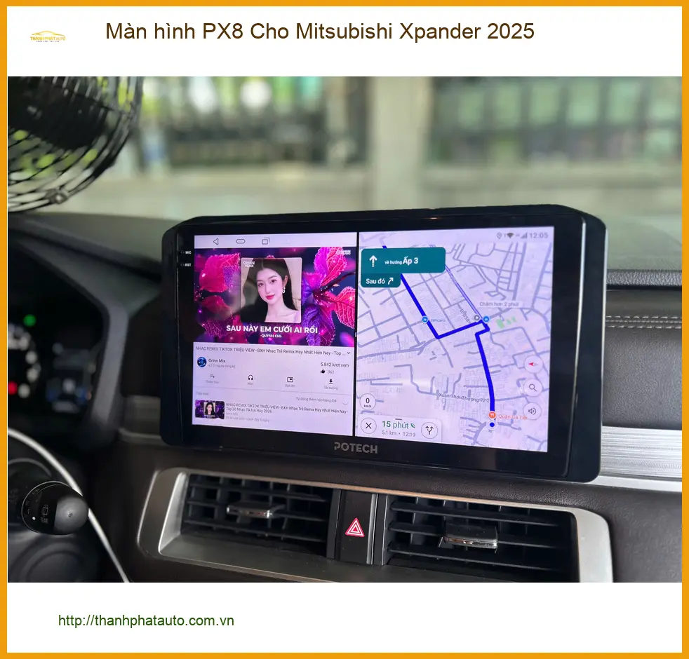 Anh Quốc Bảo gắn Màn hình PX8 Mitsubishi Xpander 2025 ở Quận Phú Nhuận