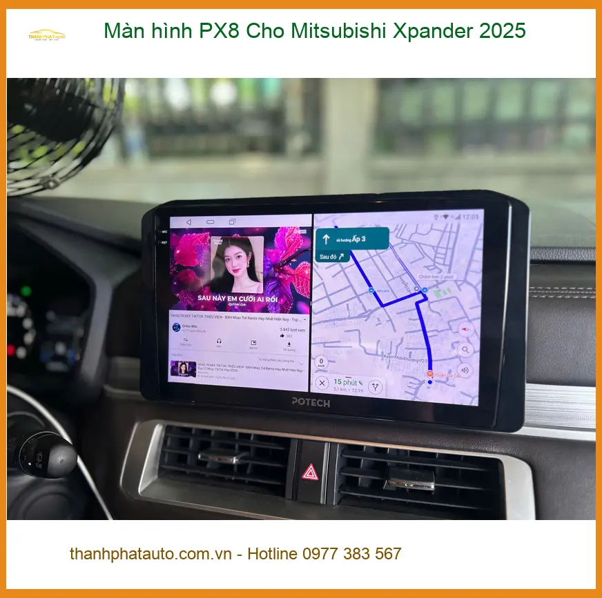 Anh Duy Khang lắp Màn hình PX8 Xpander 2025 tại Hóc Môn, nâng tầm xế hộp