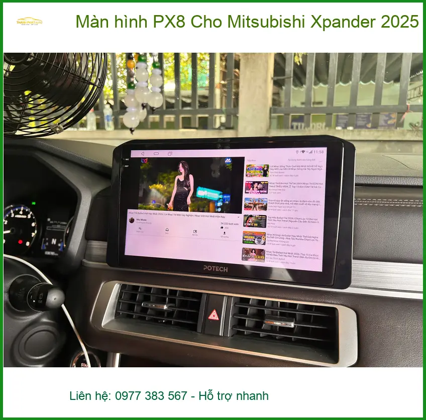 Anh Khang lắp Màn hình PX8 Mitsubishi Xpander 2025 tại Quận 5