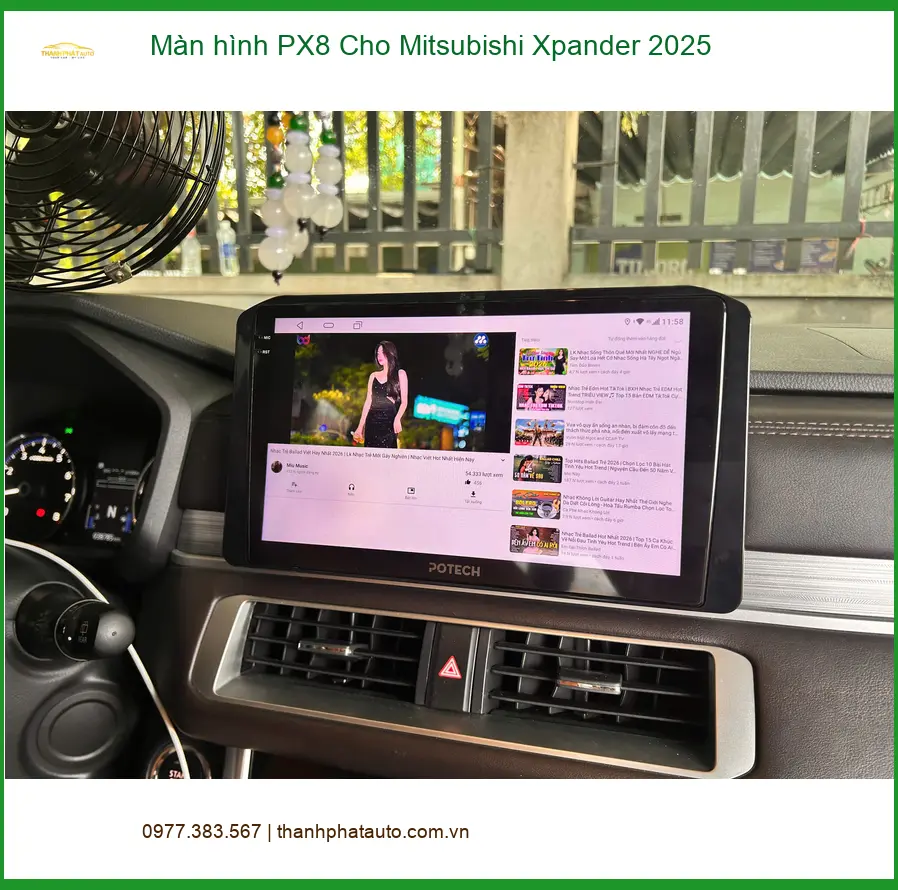 Anh Duy Khang lắp Màn hình PX8 Xpander 2025 tại Hóc Môn, nâng tầm xế hộp ảnh thực tế 3