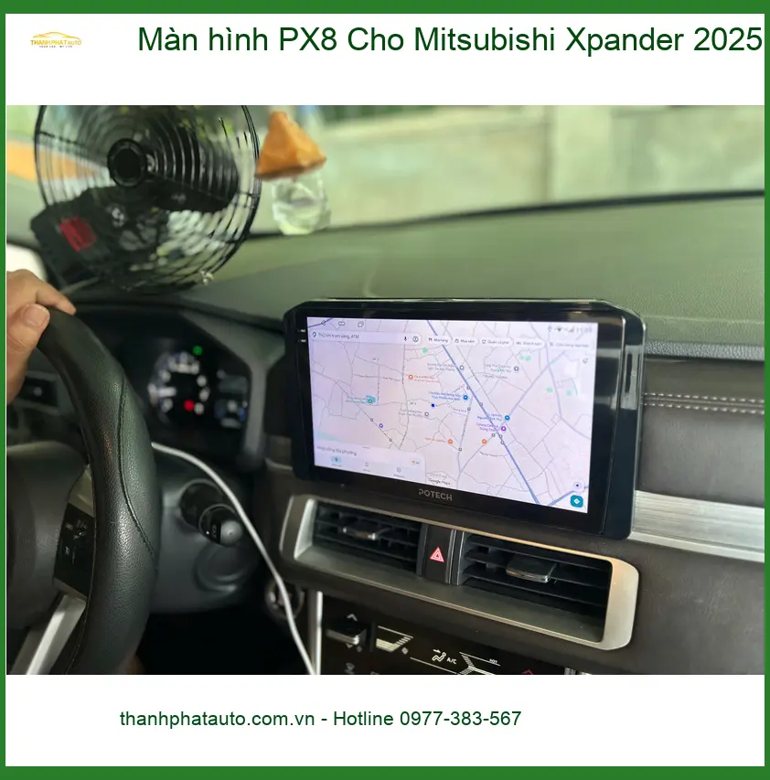 Chị Thảo nâng cấp màn hình PX8 cho Mitsubishi Xpander 2025 tại Quận 6