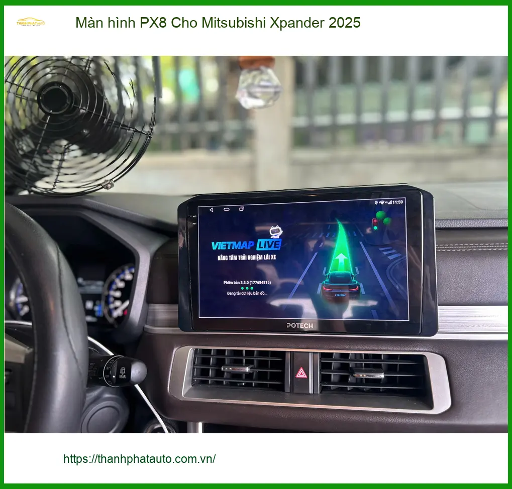 Chị Thảo nâng cấp màn hình PX8 cho Mitsubishi Xpander 2025 tại Quận 6 ảnh thực tế 3