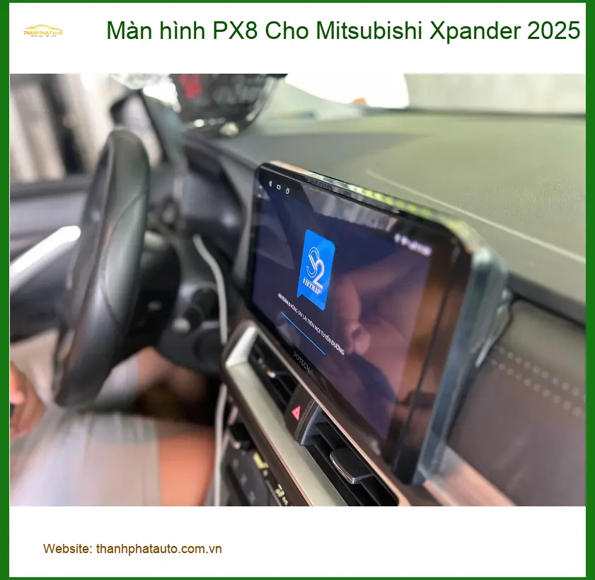 Chị Thảo nâng cấp màn hình PX8 cho Mitsubishi Xpander 2025 tại Quận 6 ảnh thực tế 4