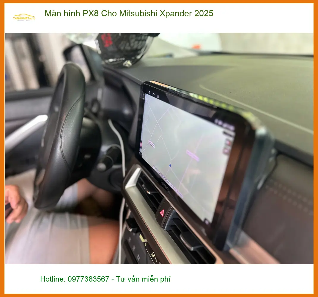 Anh Tấn nâng cấp Màn hình PX8 cho Mitsubishi Xpander 2025 tại Nhà Bè