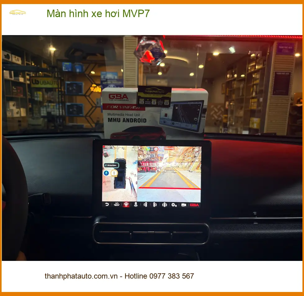 Chị Hồng Liên lắp Màn hình xe hơi MVP7 cho Hyundai Kona ở Quận Tân Bình ảnh thực tế 3