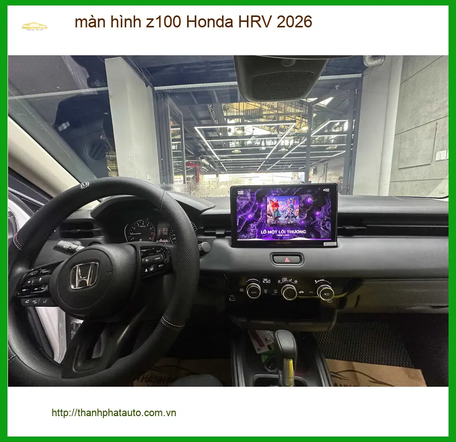 Anh Đức Anh lắp màn hình Z100 cho Honda HRV 2026 tại Quận Tân Bình để nâng tầm trải nghiệm