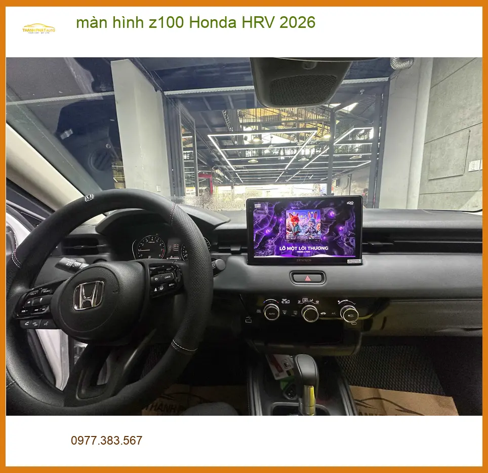 Chị Thảo lắp màn hình Z100 cho Honda HRV 2026 tại Quận 10 ảnh thực tế 2