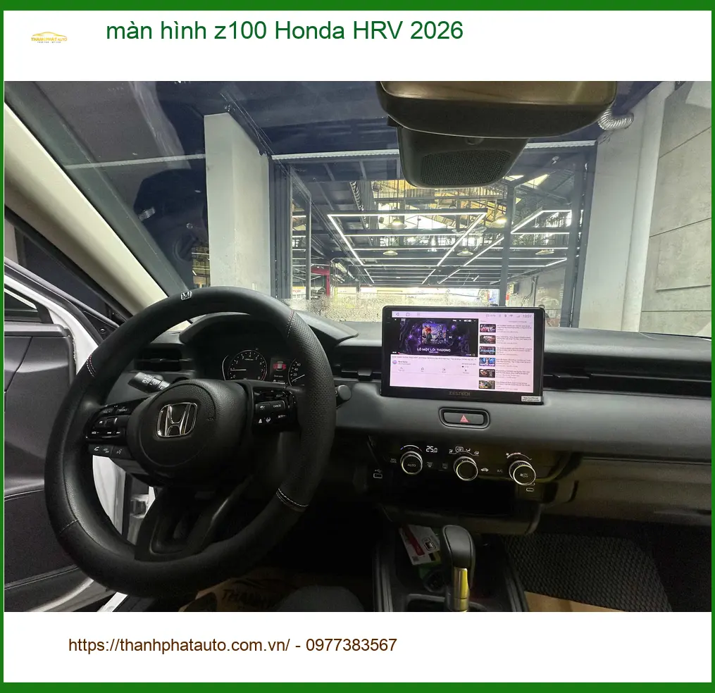 Anh Đức Anh lắp màn hình Z100 cho Honda HRV 2026 tại Quận Tân Bình để nâng tầm trải nghiệm ảnh thực tế 2