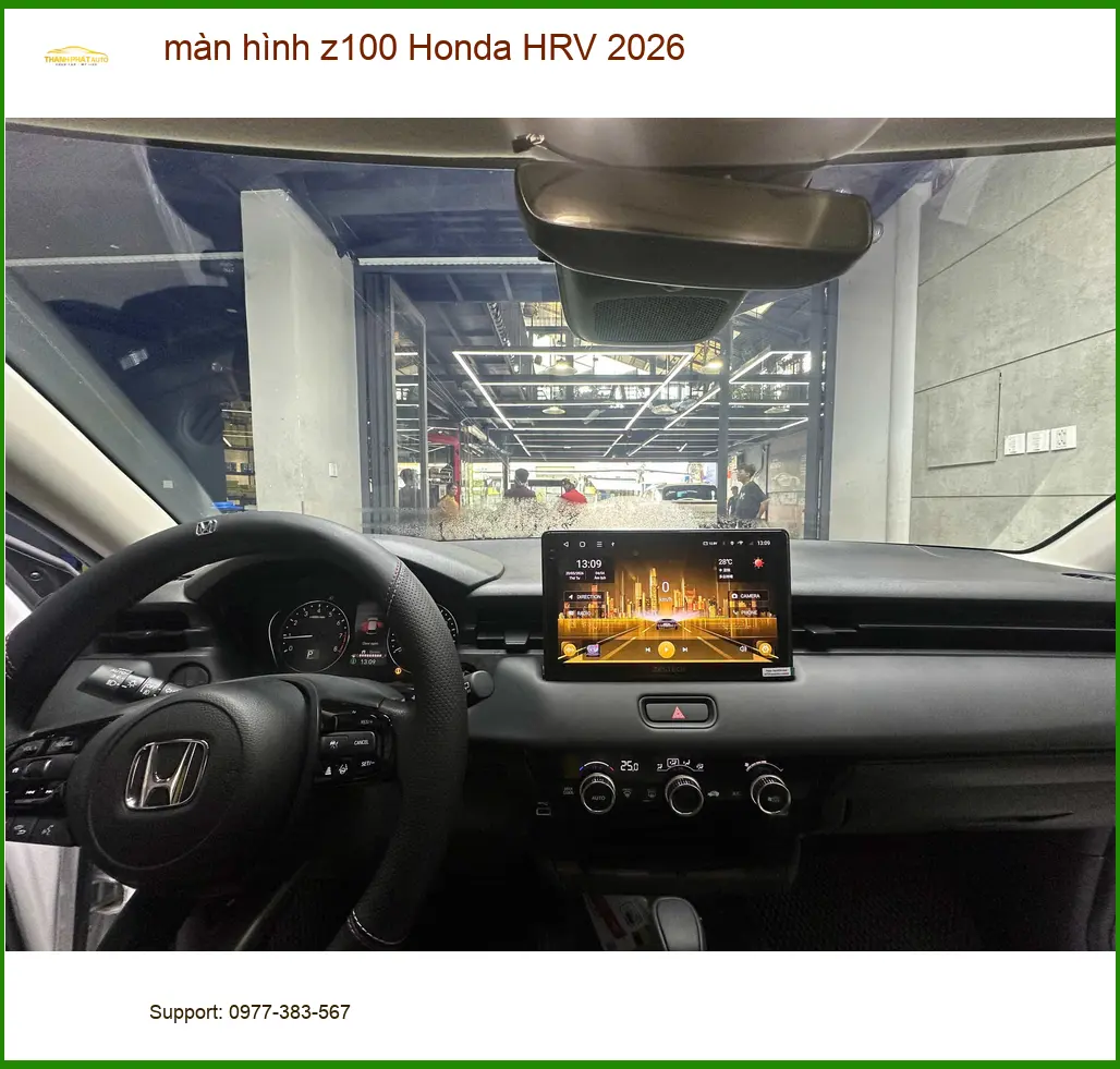 Anh Khang lắp màn hình Z100 cho Honda HRV 2026 tại Củ Chi vì muốn trải nghiệm công nghệ mới