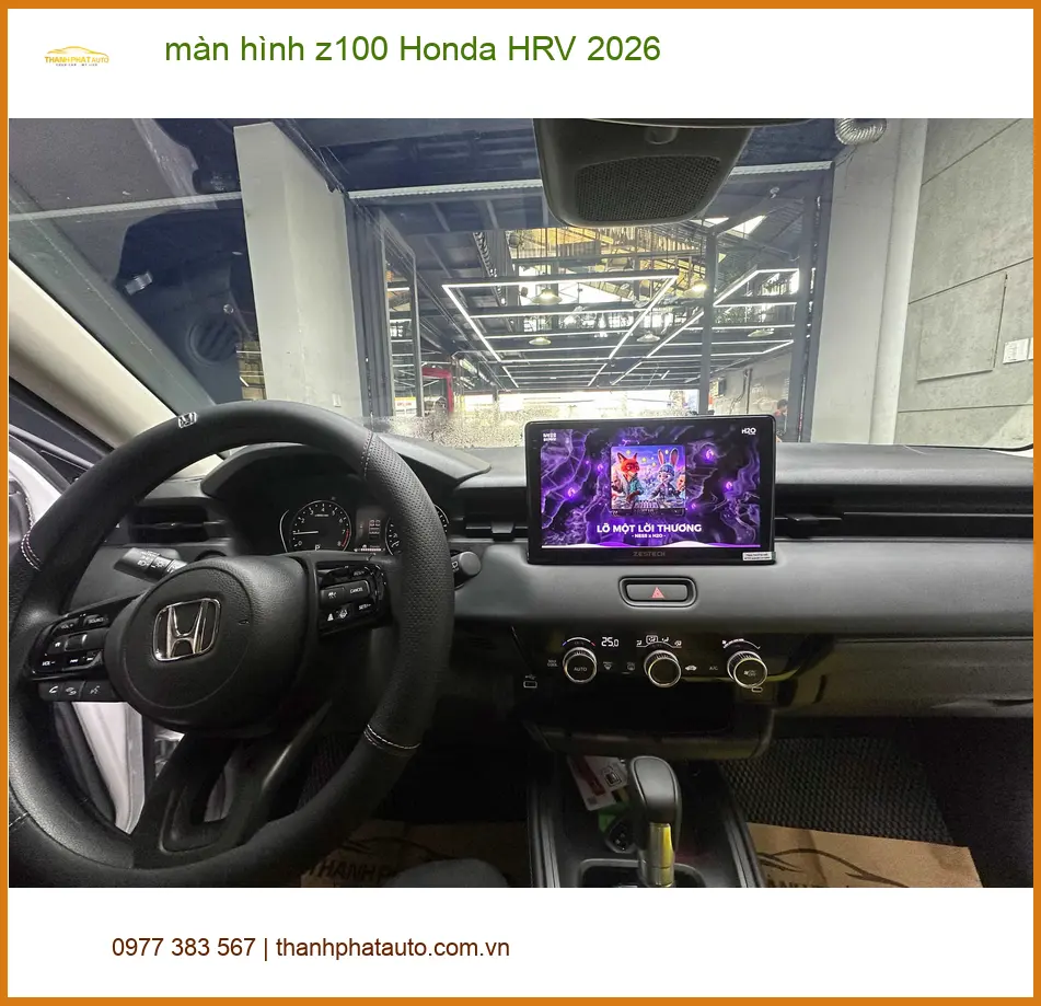 Anh Khang lắp màn hình Z100 cho Honda HRV 2026 tại Củ Chi vì muốn trải nghiệm công nghệ mới ảnh thực tế 2