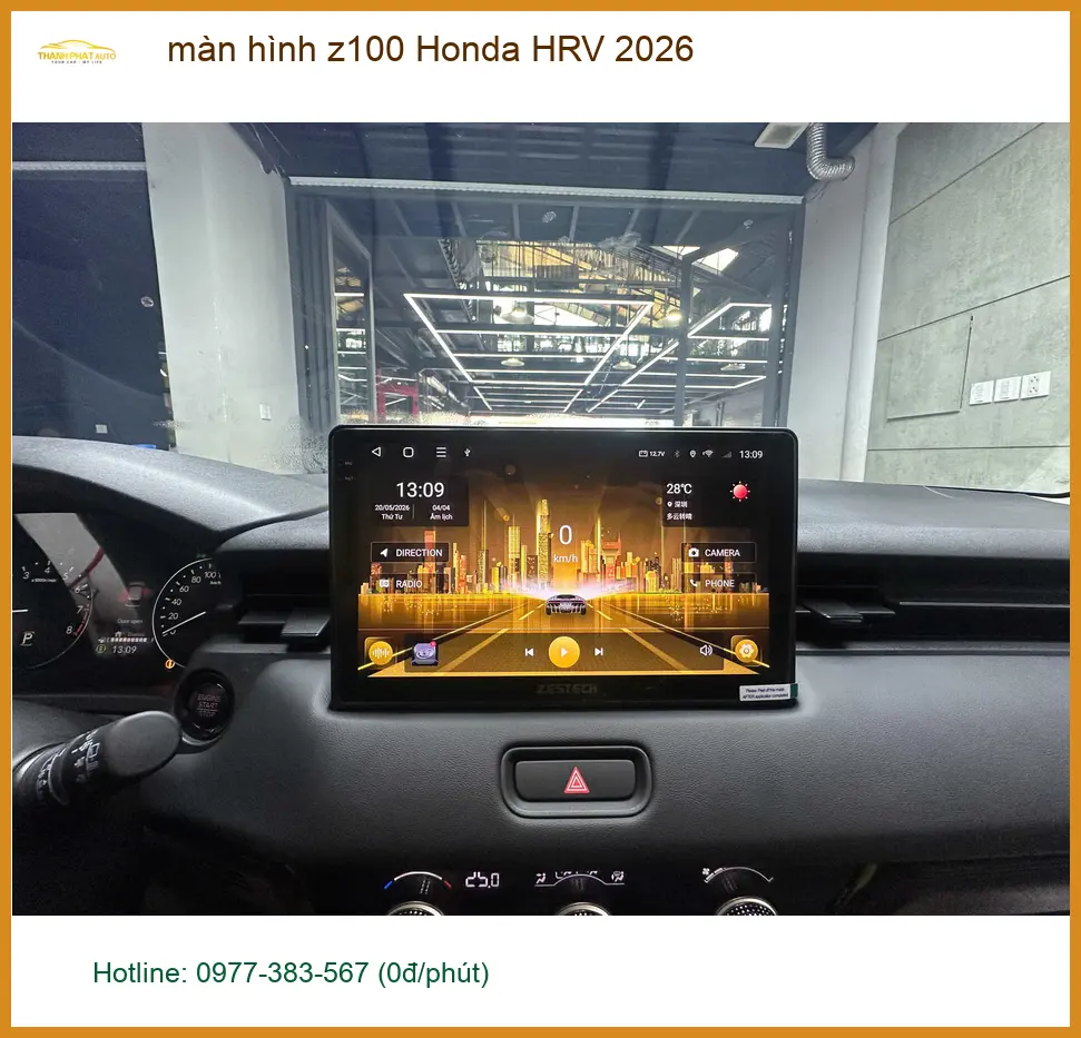 Anh Trọng nâng cấp màn hình Z100 cho Honda HRV 2026 tại Quận Gò Vấp ảnh thực tế 2