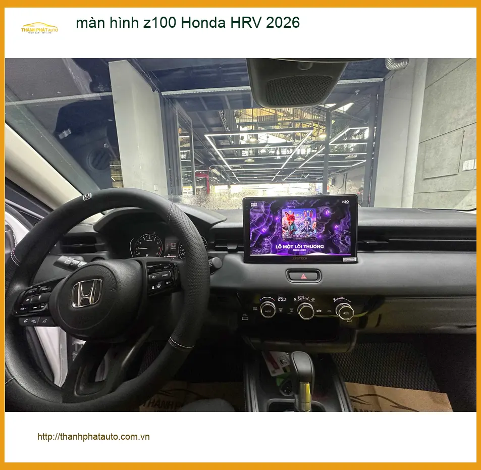 Anh Hưng lắp màn hình Z100 Honda HRV 2026 tại Hóc Môn để trải nghiệm tốt hơn