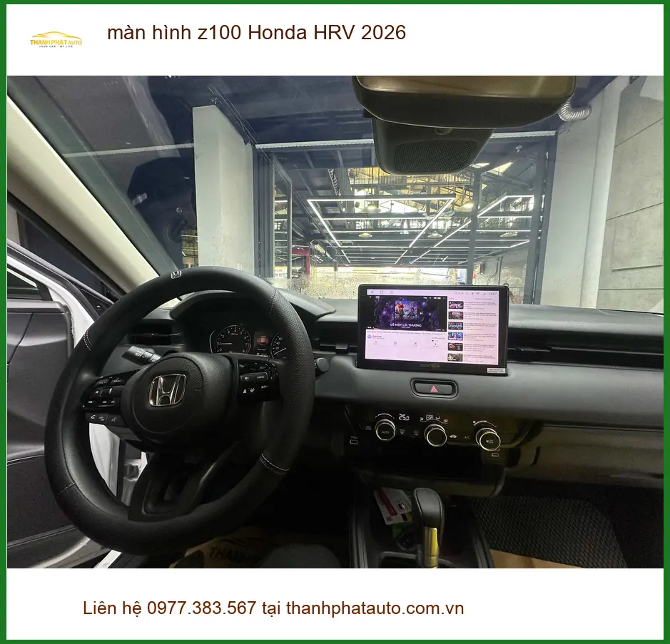 Anh Hưng lắp màn hình Z100 Honda HRV 2026 tại Hóc Môn để trải nghiệm tốt hơn ảnh thực tế 2