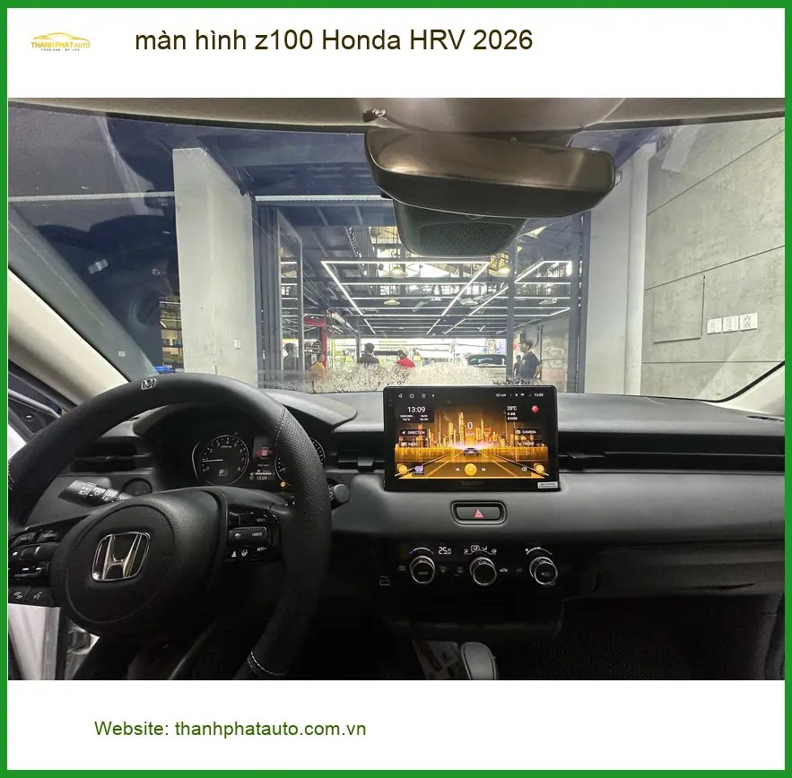Chị Mai lắp màn hình Z100 Honda HRV 2026 tại Quận 6 để lái xe tiện nghi hơn ảnh thực tế 2
