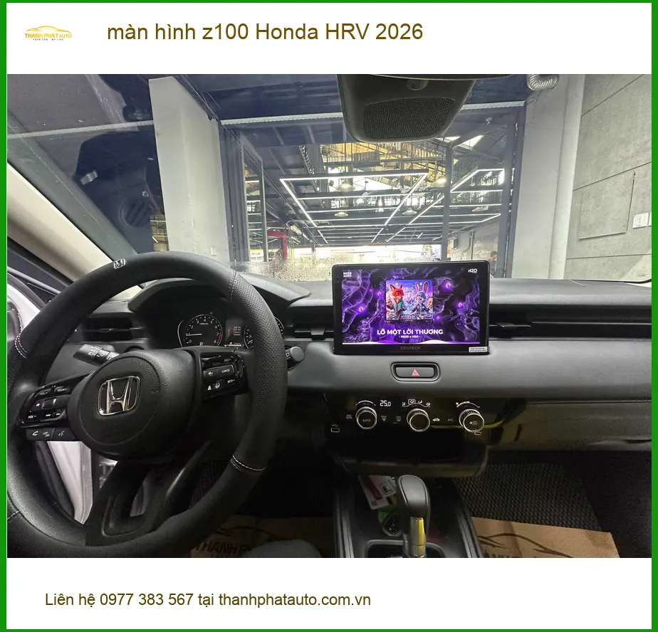 Chị Mai lắp màn hình Z100 Honda HRV 2026 tại Quận 6 để lái xe tiện nghi hơn ảnh thực tế 5