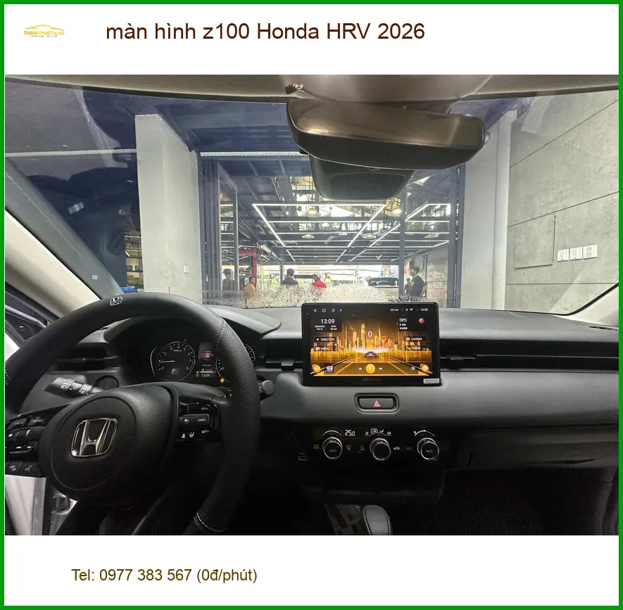 Anh Kiên lắp màn hình Z100 cho Honda HRV 2026 tại Quận 7 để trải nghiệm công nghệ mới