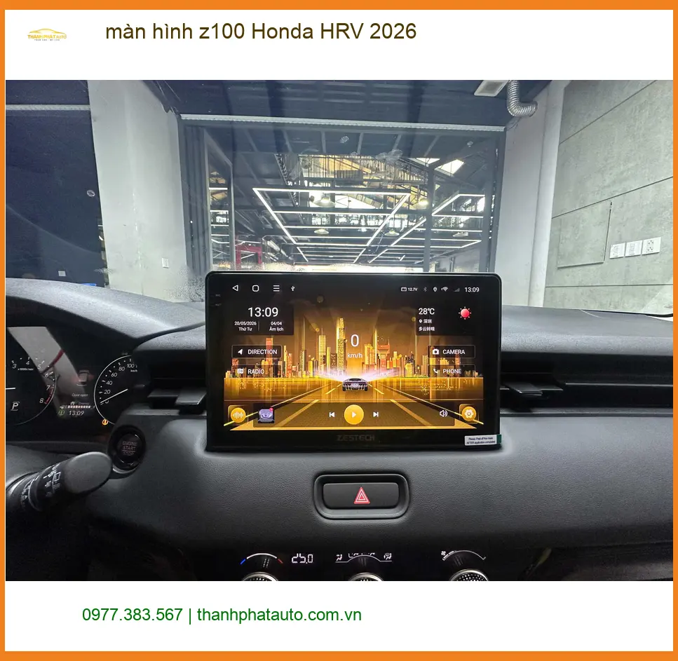 Anh Khôi lắp màn hình Z100 Honda HRV 2026 tại Quận Phú Nhuận ảnh thực tế 2
