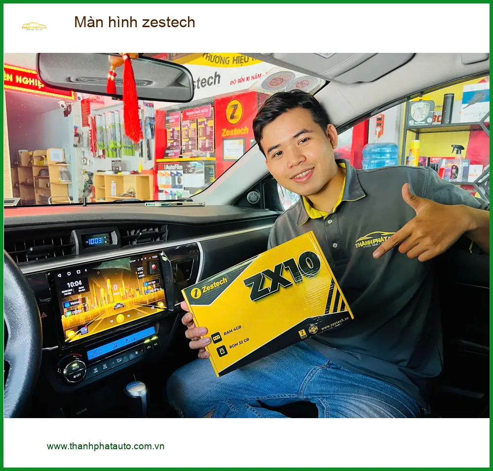 Anh Đạt lắp Màn hình Zestech cho Honda CRV tại Củ Chi để có bản đồ và giải trí ảnh thực tế 3