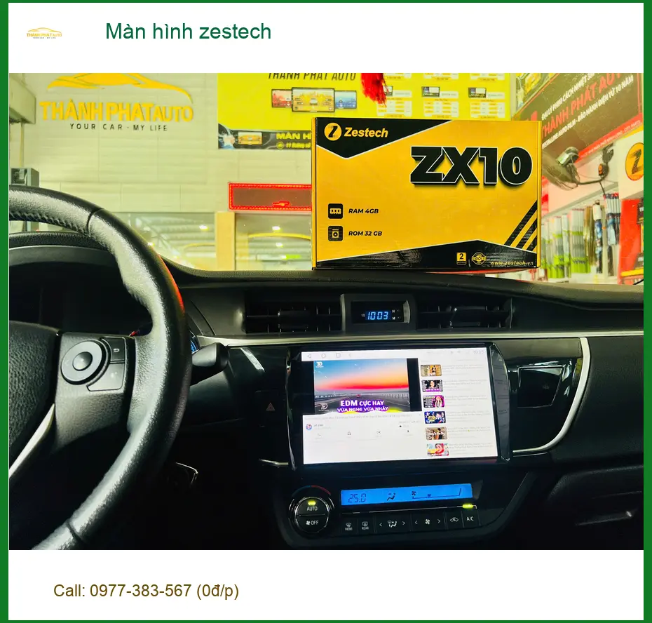 Anh Khánh lắp màn hình Zestech cho Toyota Camry tại Quận 5 để nâng tầm trải nghiệm lái xe ảnh thực tế 2