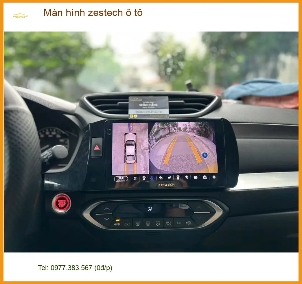 Chú Hoàng lắp màn hình Zestech ô tô cho Toyota Fortuner tại Quận 3 vì màn cũ đã lỗi thời