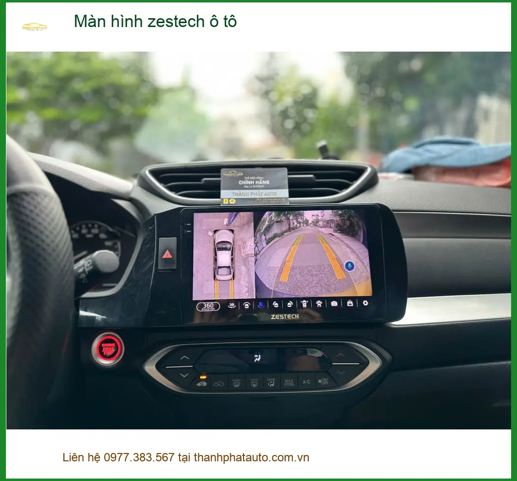 Chú Hoàng lắp màn hình Zestech ô tô cho Toyota Fortuner tại Quận 3 vì màn cũ đã lỗi thời ảnh thực tế 2