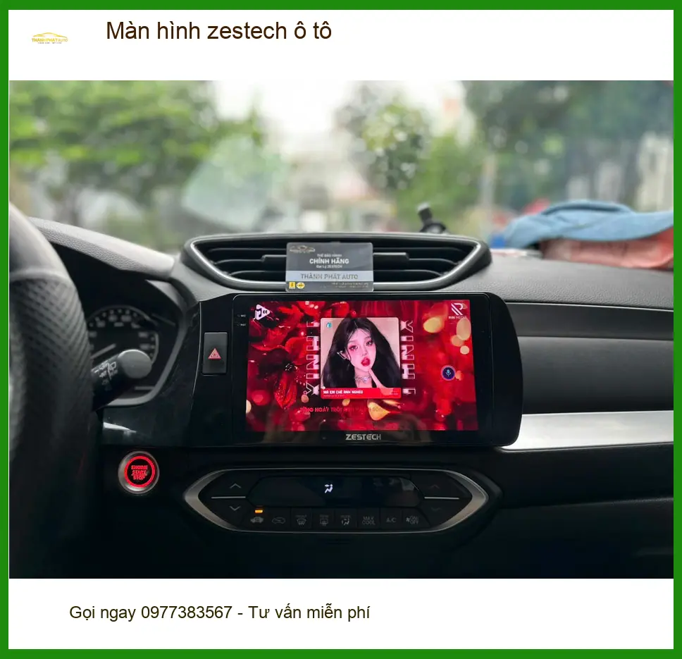 Chú Hoàng lắp màn hình Zestech ô tô cho Toyota Fortuner tại Quận 3 vì màn cũ đã lỗi thời ảnh thực tế 4