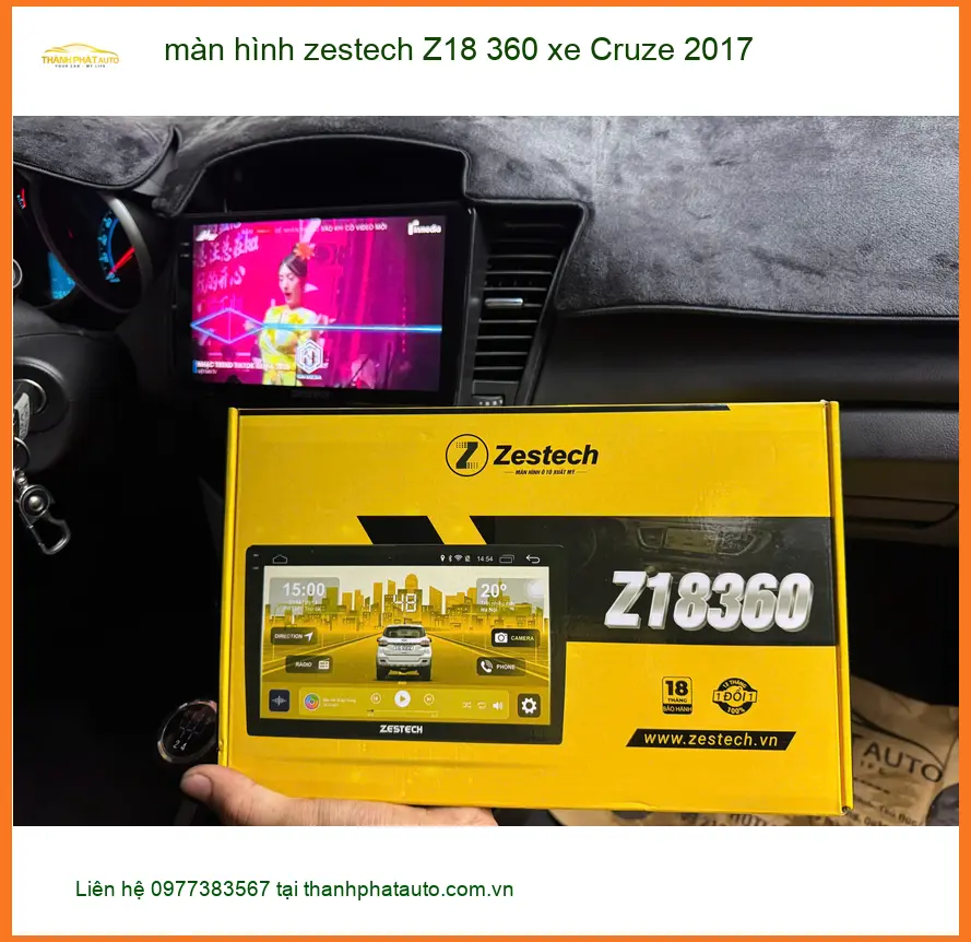 Bác Tùng nâng cấp màn hình Zestech Z18 360 cho Cruze 2017 tại Quận 5.