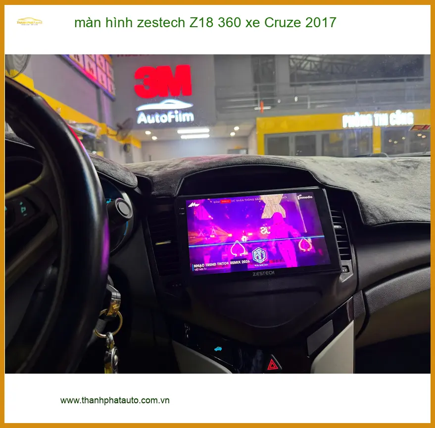 Anh Tùng nâng cấp màn hình Zestech Z18 360 xe Cruze 2017 tại Quận Bình Tân