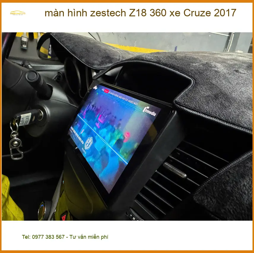 Anh Tùng nâng cấp màn hình Zestech Z18 360 xe Cruze 2017 tại Quận Bình Tân ảnh thực tế 2