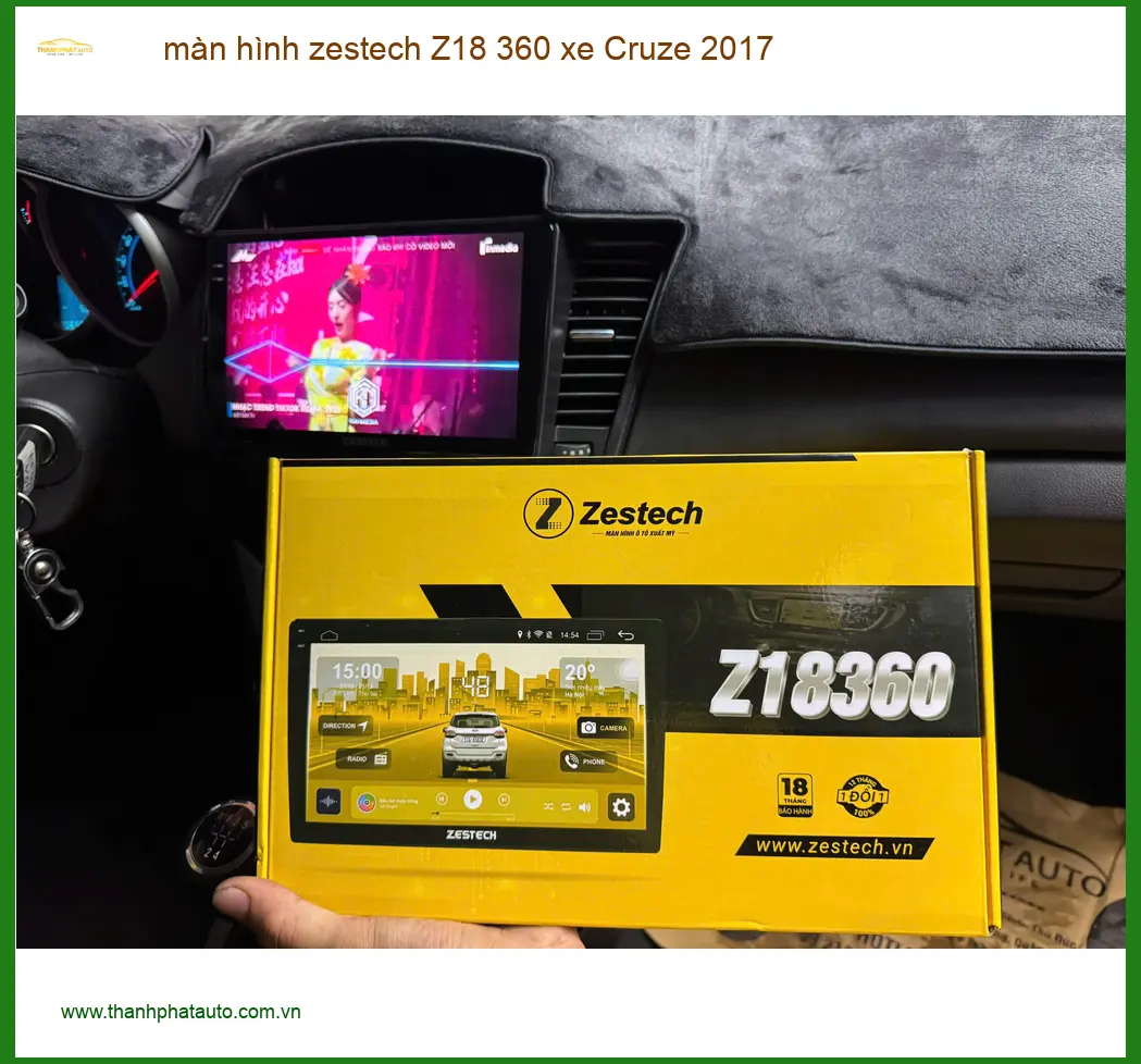 Anh Tùng nâng cấp màn hình Zestech Z18 360 xe Cruze 2017 tại Quận Bình Tân ảnh thực tế 3