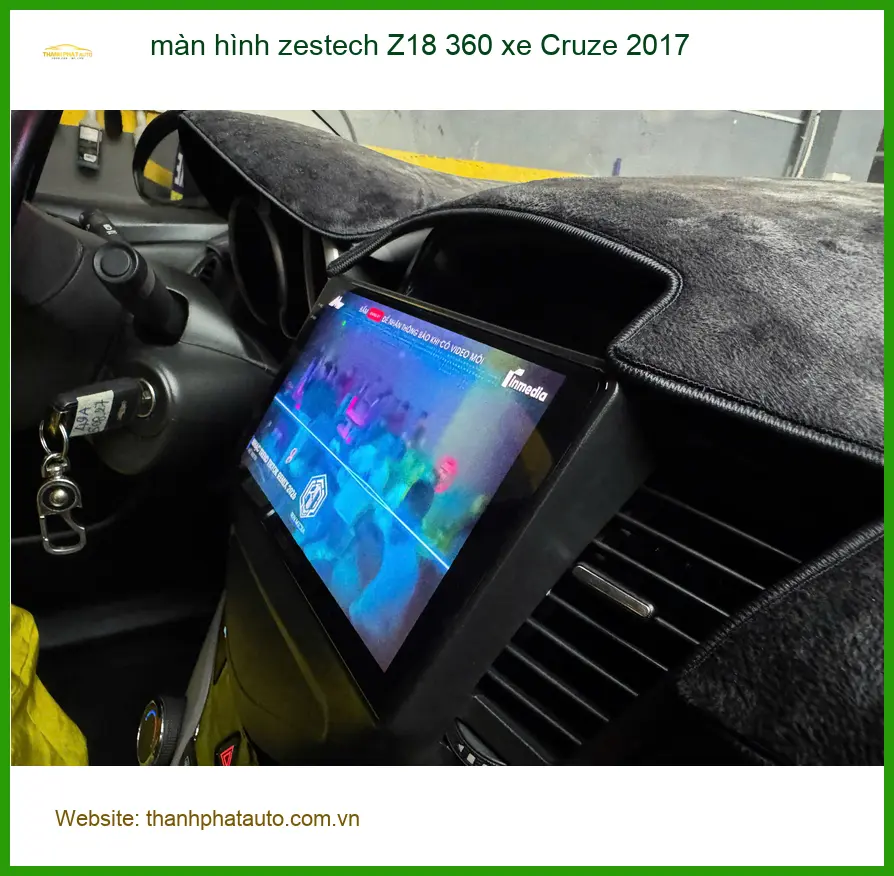 Chị Thanh ở Cần Giờ nâng cấp màn hình Zestech Z18 360 cho xe Cruze 2017 ảnh thực tế 3