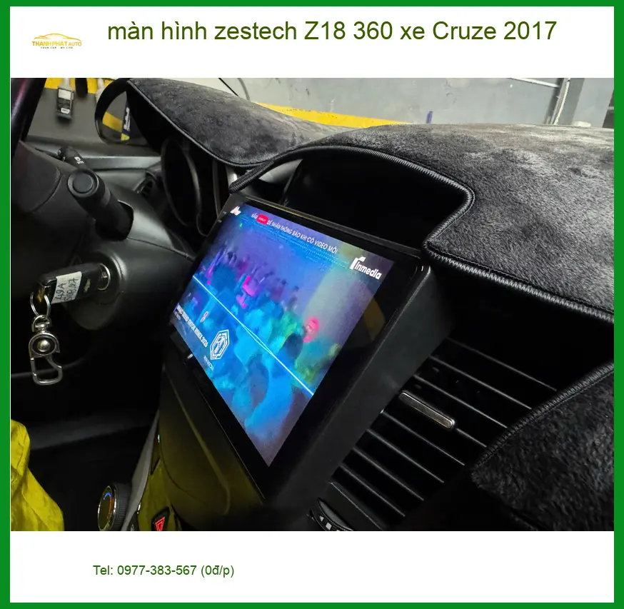 Bác Trí nâng cấp màn hình Zestech Z18 360 xe Cruze 2017 tại Gò Vấp