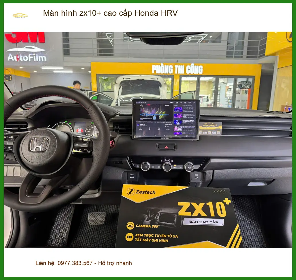 Anh Đức Huy nâng cấp màn hình ZX10+ cao cấp cho Honda HRV tại Hóc Môn ảnh thực tế 3