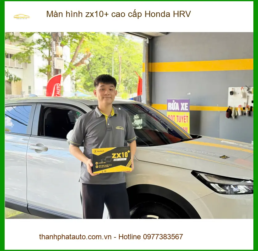 Anh Đức Huy nâng cấp màn hình ZX10+ cao cấp cho Honda HRV tại Hóc Môn ảnh thực tế 4