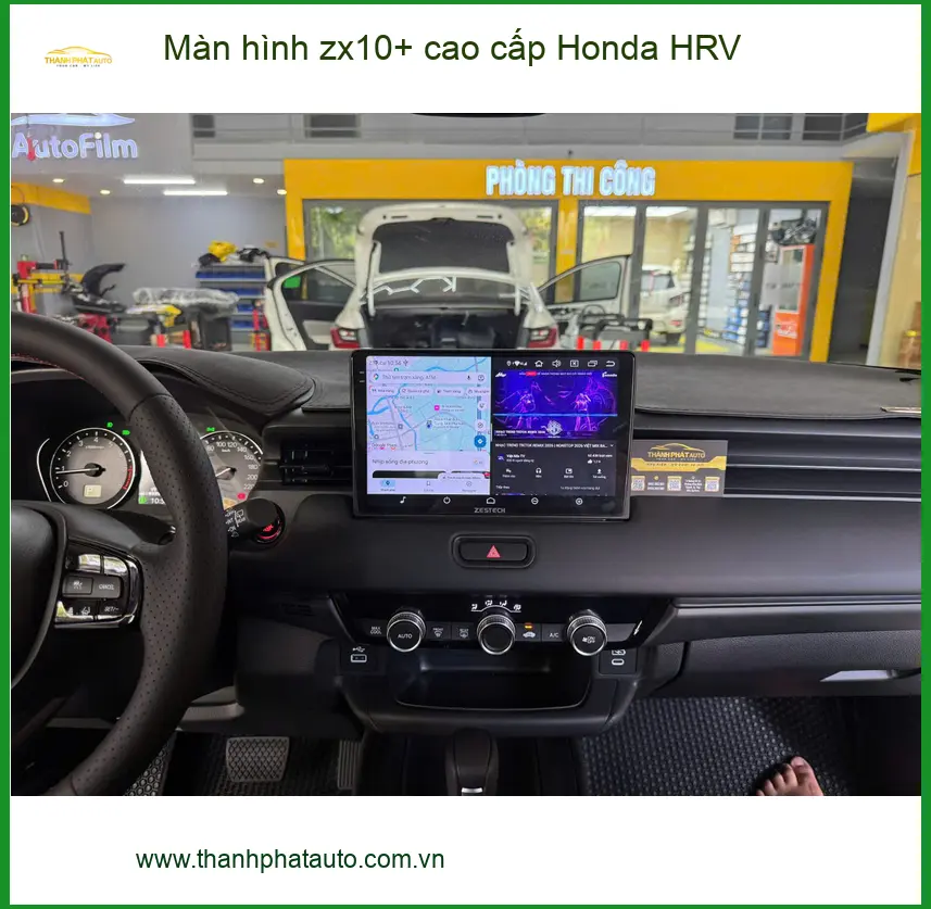 Anh Khải lắp màn hình ZX10+ cao cấp Honda HRV ở Quận 4